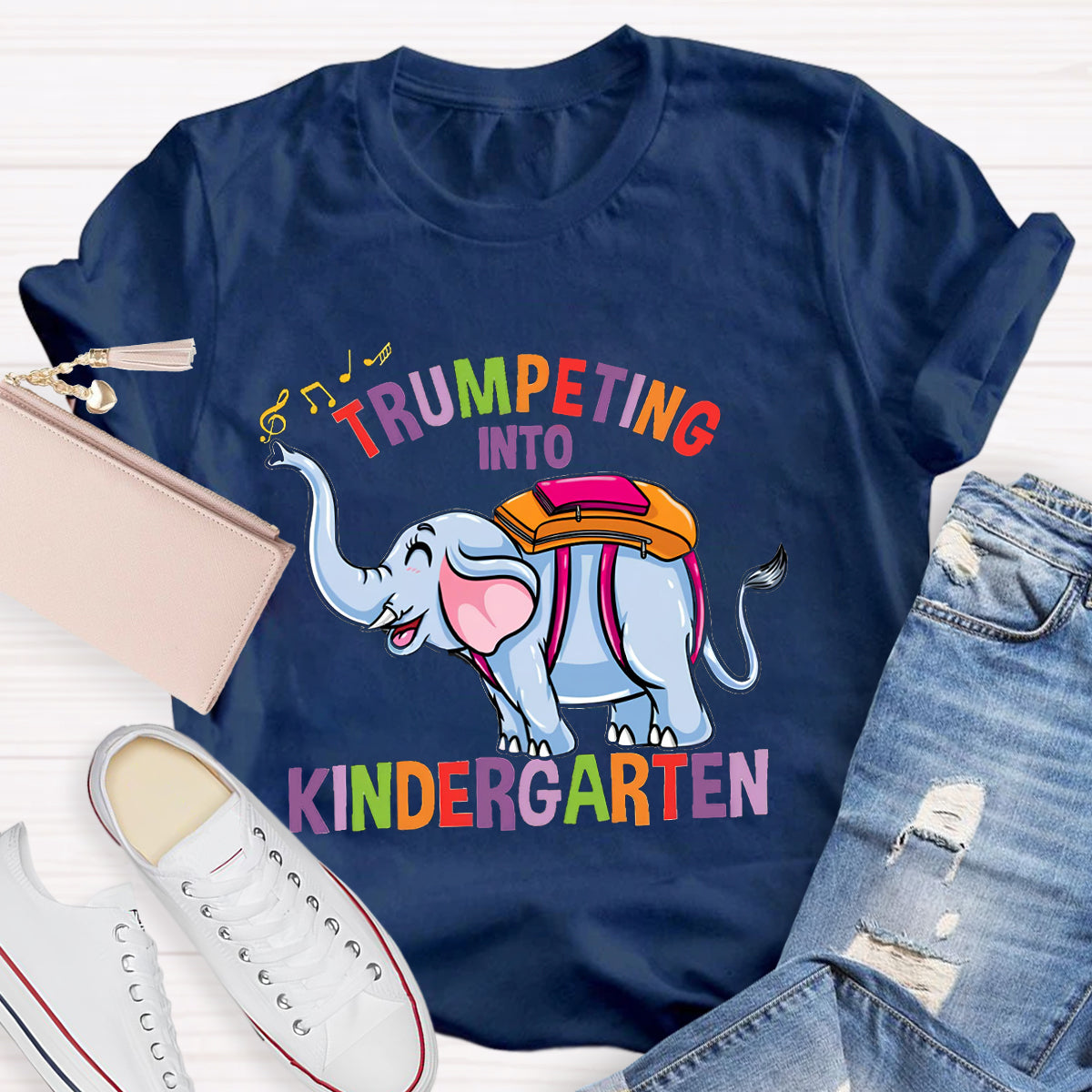 Trumpeting Into Kindergarten Teacher Shirt