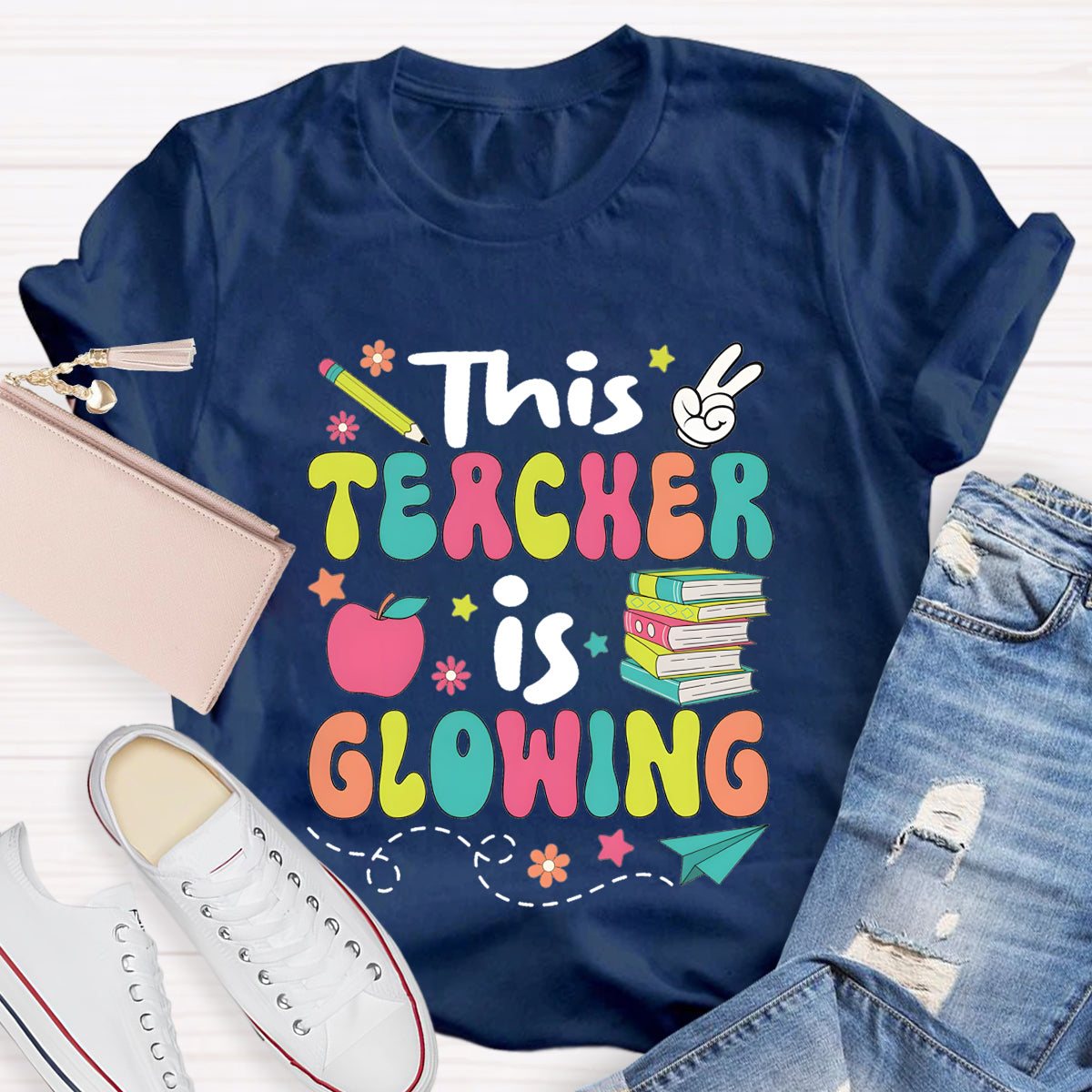 This Teacher Is Growing Teacher T-Shirt