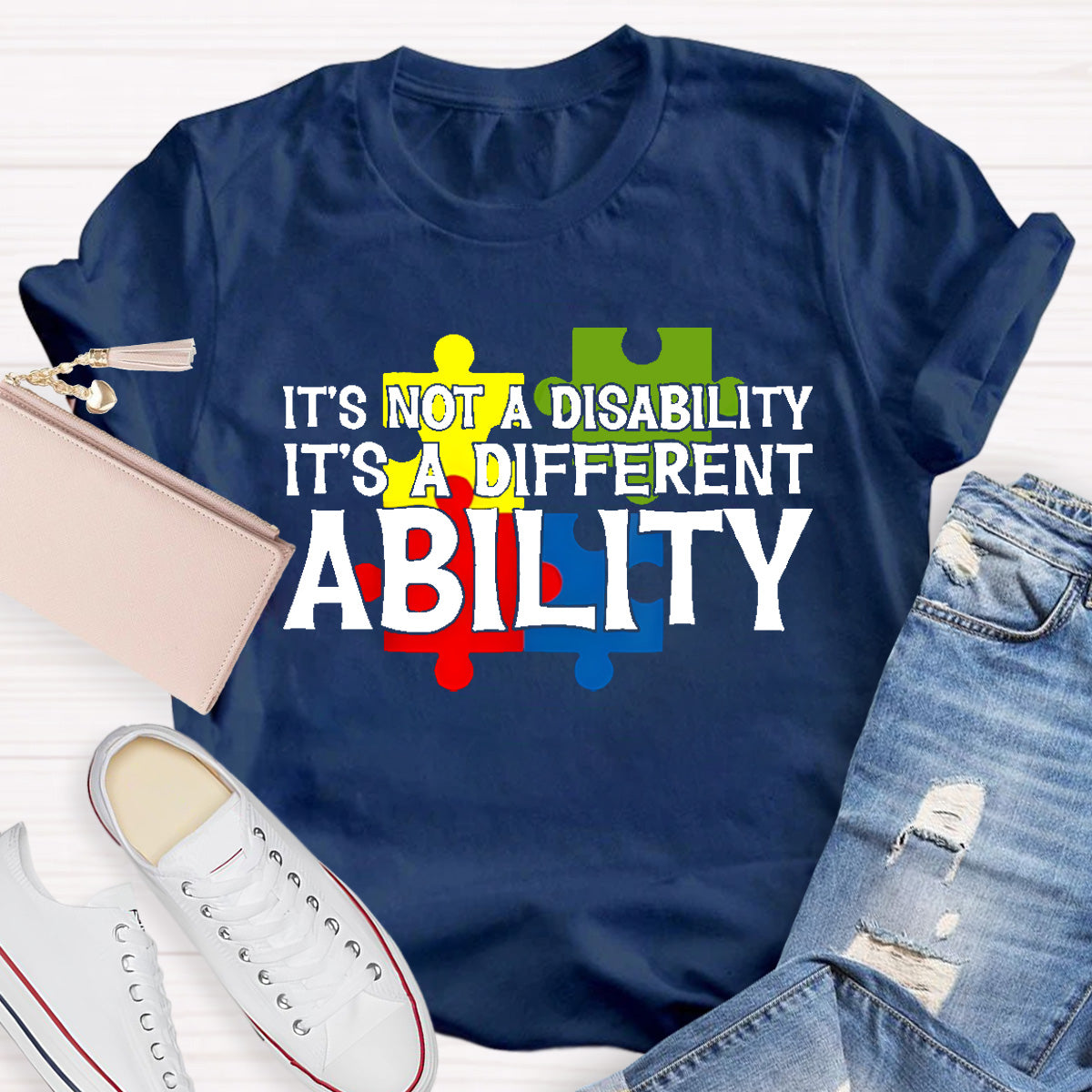 It'S Not A Disability It Is A Different Ability Teacher T-Shirt