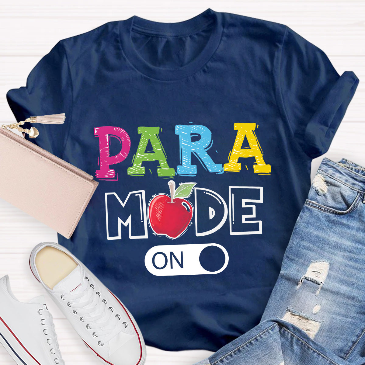 Para Mode On Teacher T-Shirt