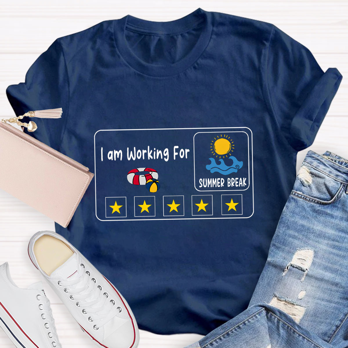 I am Working For Summer Break Teacher T-Shirt