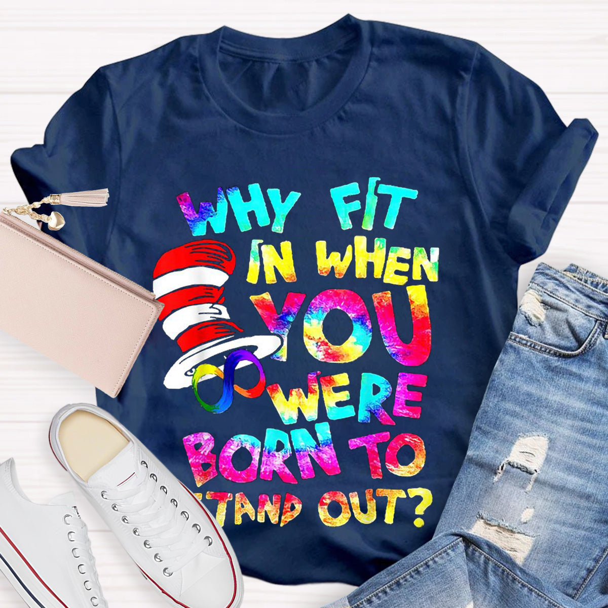 Born To Stand Out Teacher T-Shirt