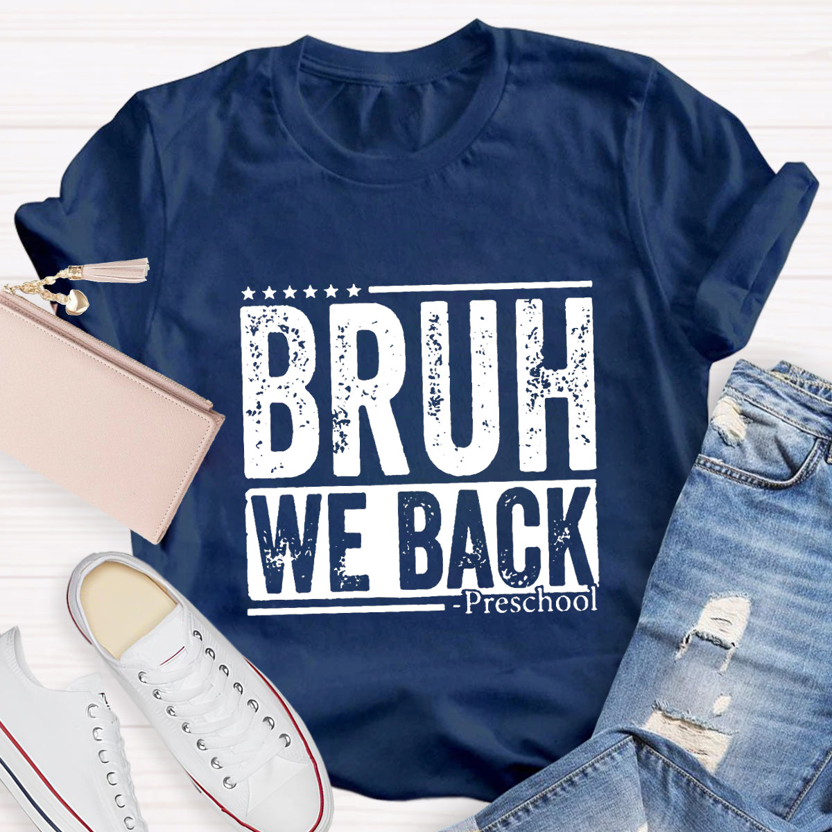 Personalized Grade Bruh We Back Back To School T-shirt