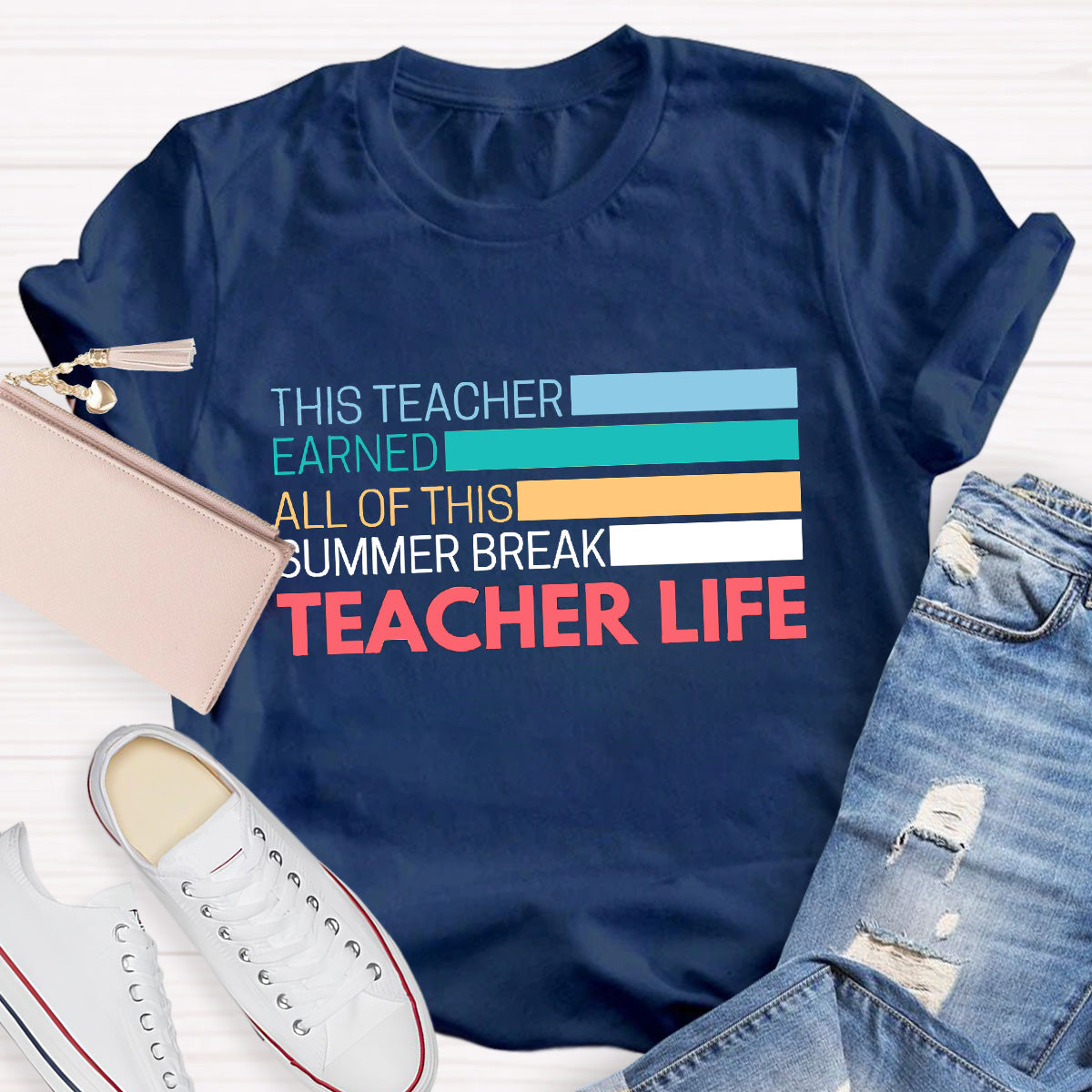 Teacher Life Summer Break Teacher T-Shirt