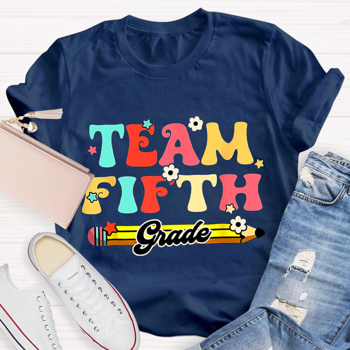 Personalized Grade Teacher Team T-Shirt