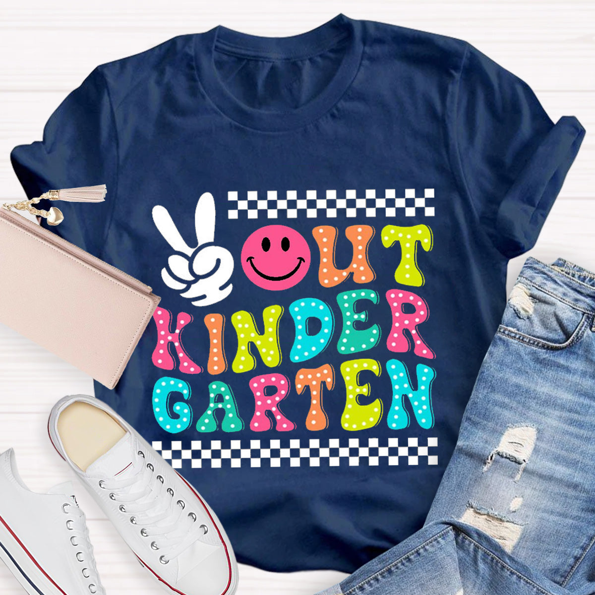 Personalized Grade Out Kindergarten Teacher T-Shirt