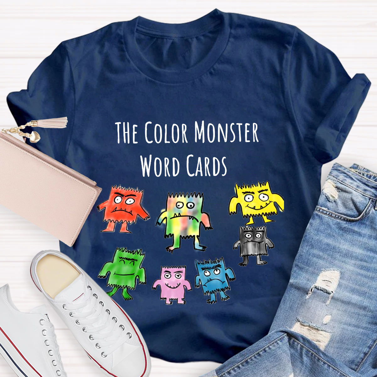 The Color Monster Word Card T-Shirt