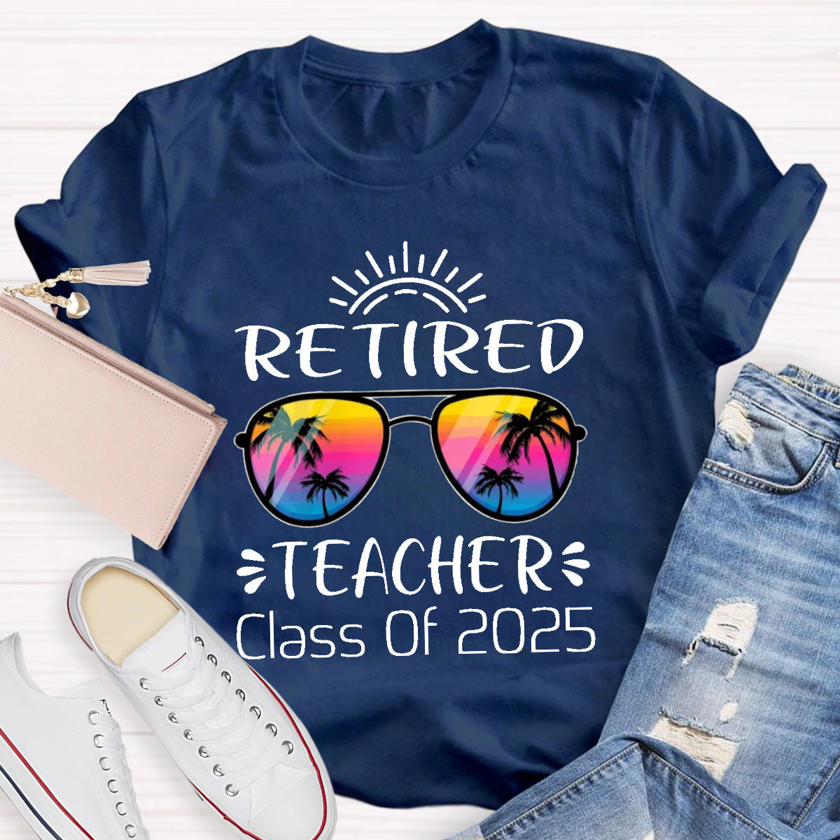 Personalized Year Retired Teacher Teacher T-Shirt