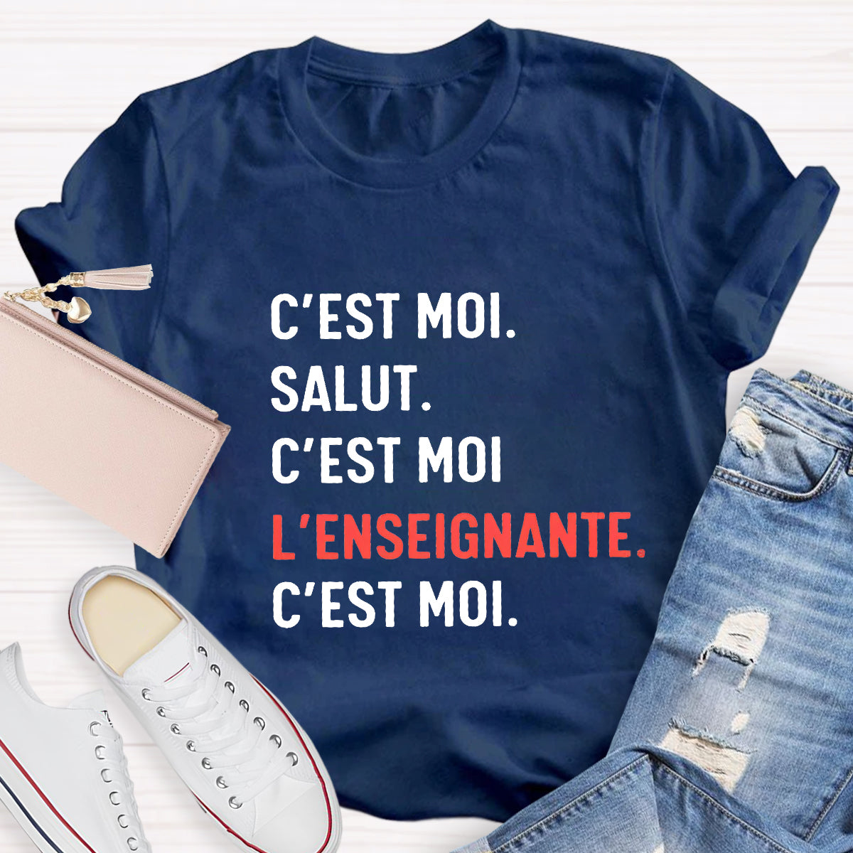C'est Moi Salut French Teacher T-Shirt