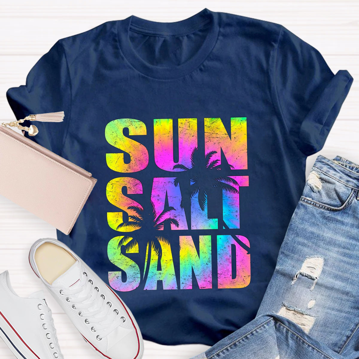 Sun Salt Sand Beach Summer T-Shirt