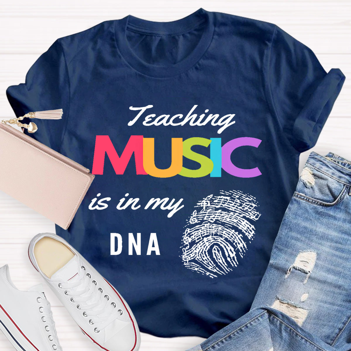 Teaching Music Is In My Dna Teacher T-Shirt