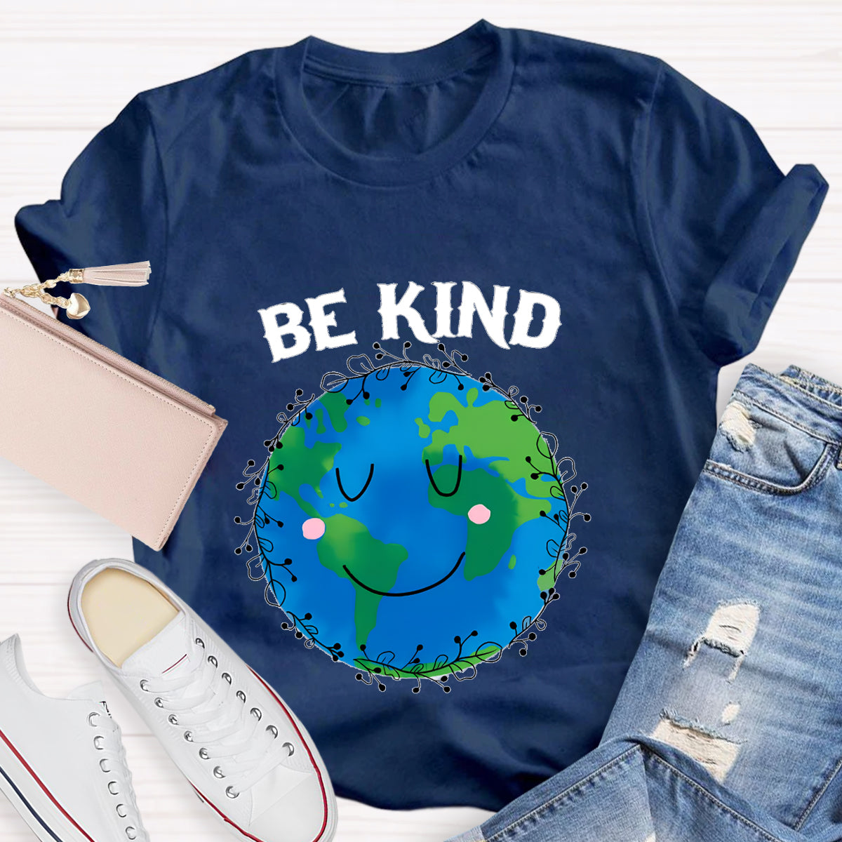Be Kind For Earth Day Teacher T-Shirt