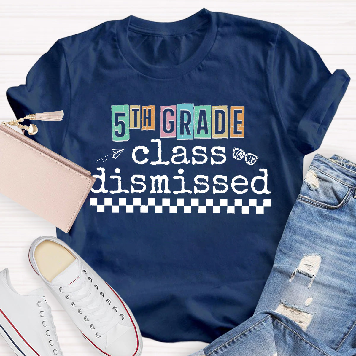 Personalized Grade Class Dismissed  Teacher T-Shirt