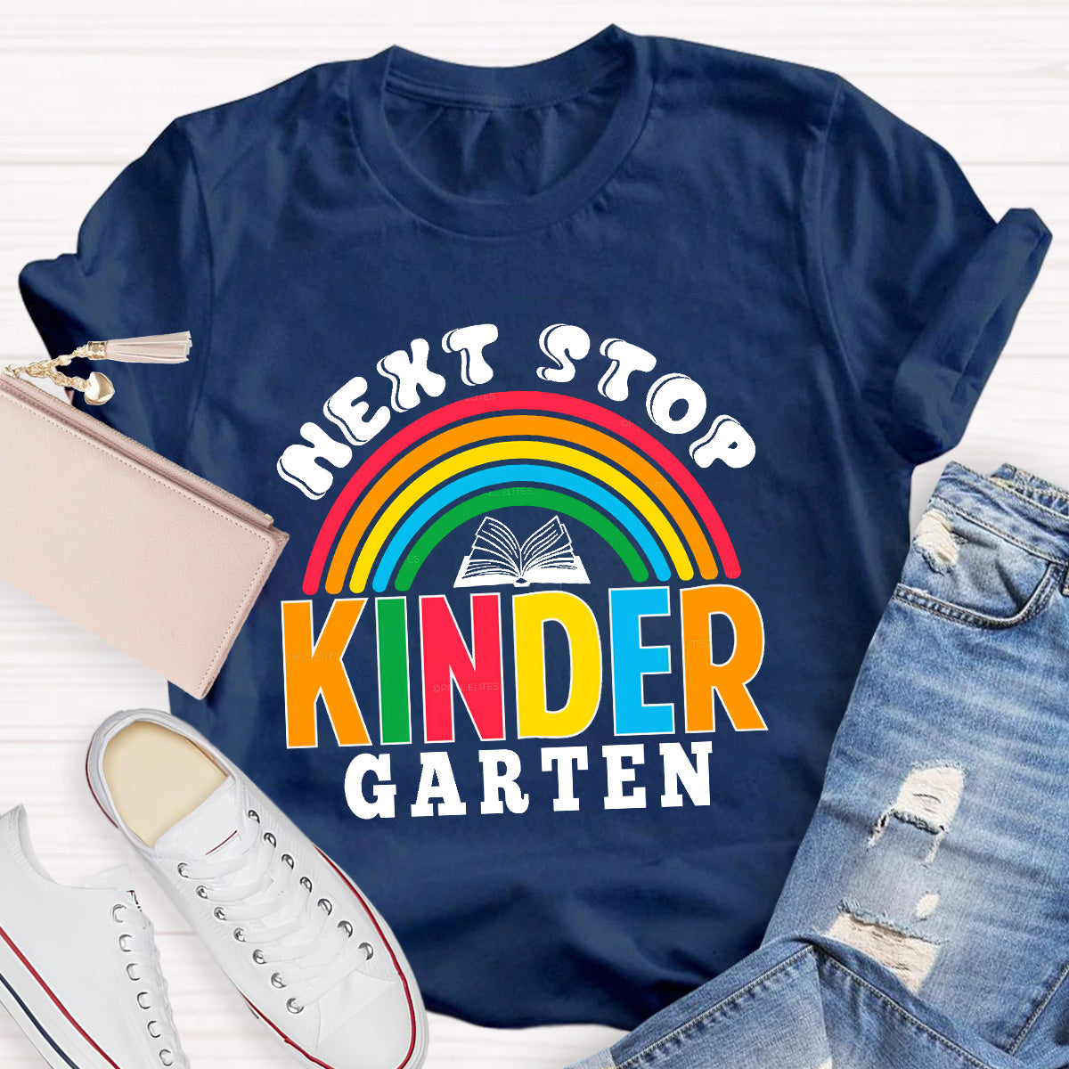Personalized Grade Next Stop Kinder Garten Teacher T-Shirt