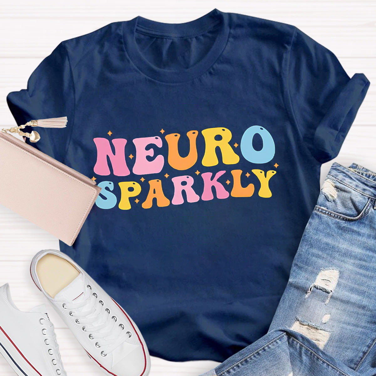 Neuro Sparkly Teacher T-Shirt