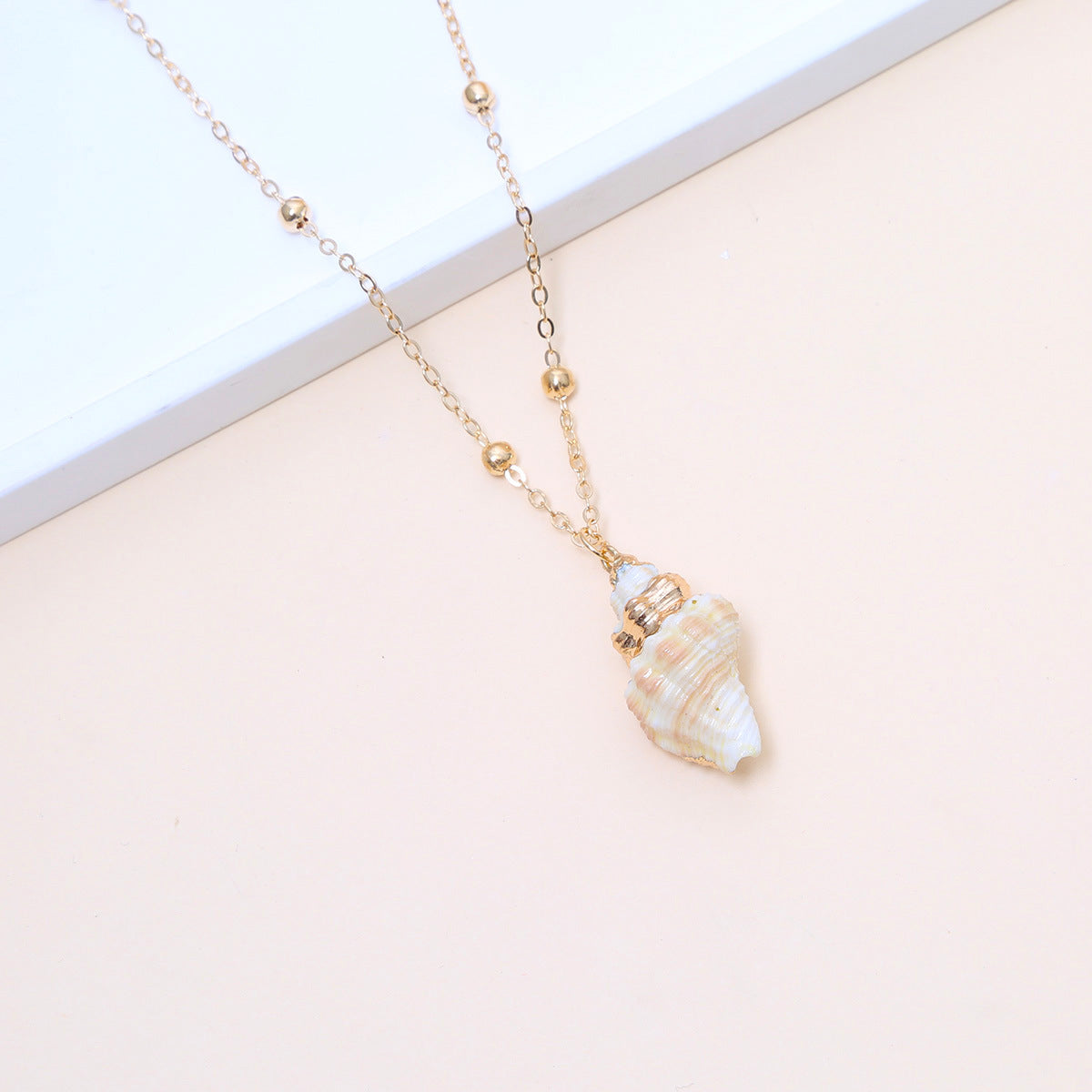 Little Seashell Natural Necklace — Natural Shell Pendant