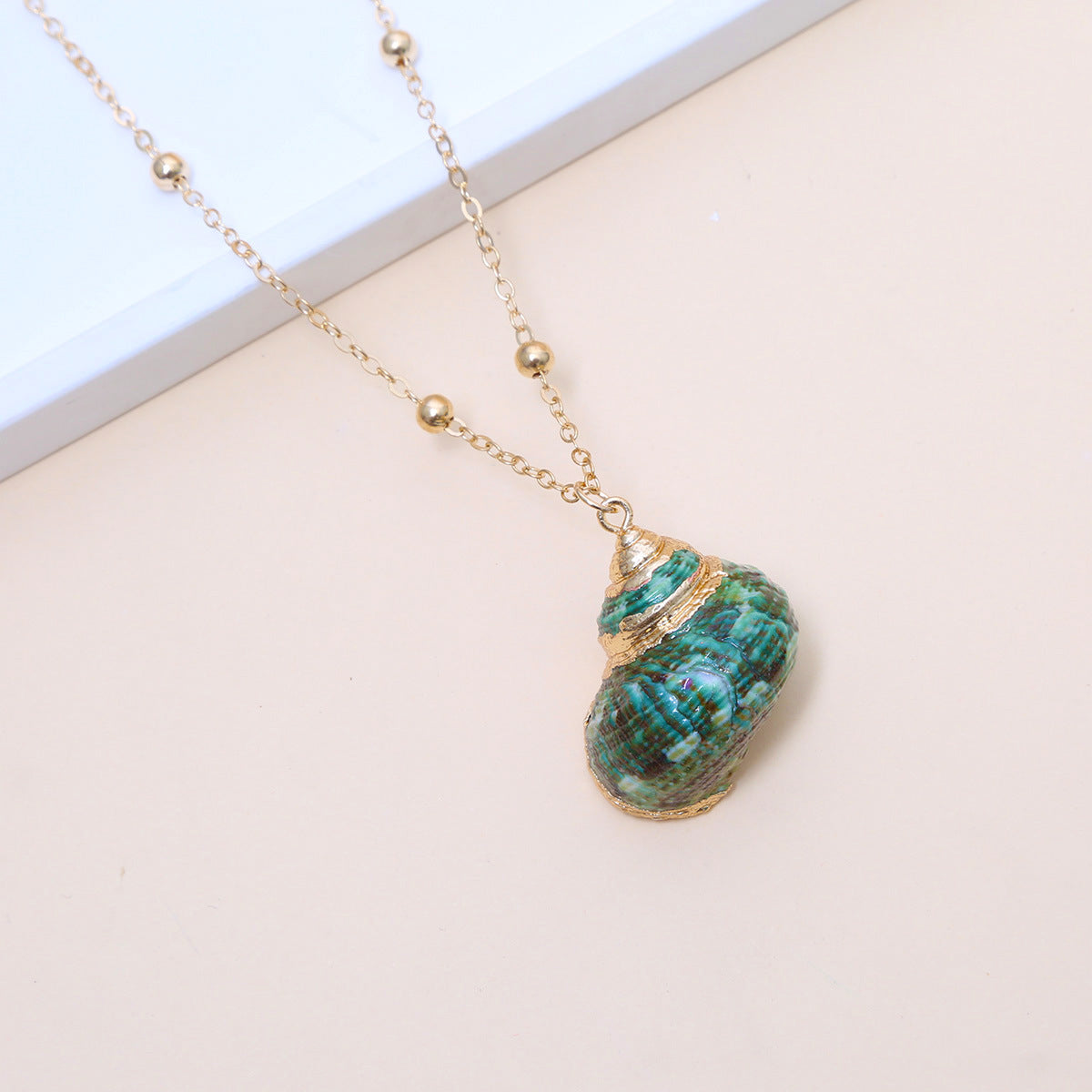 Little Seashell Natural Necklace — Natural Shell Pendant