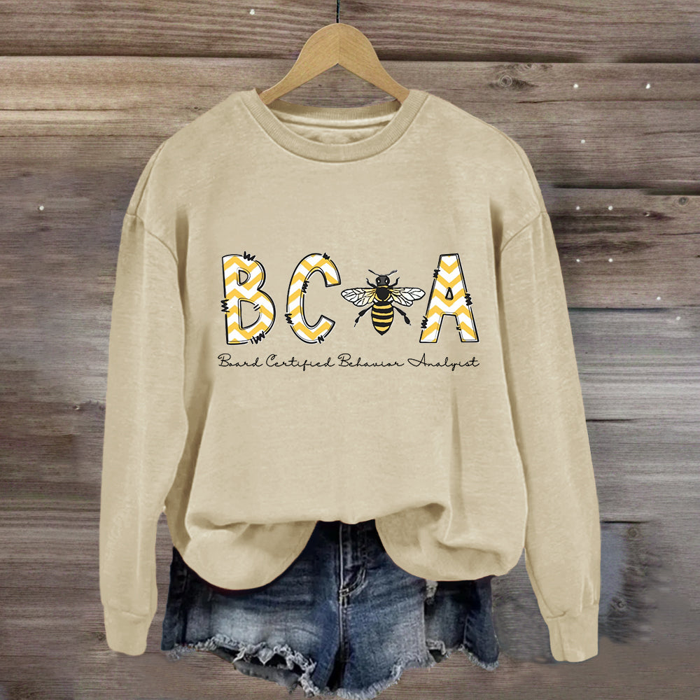 BCBA Board Certified Behavior Analyst Sweatshirt