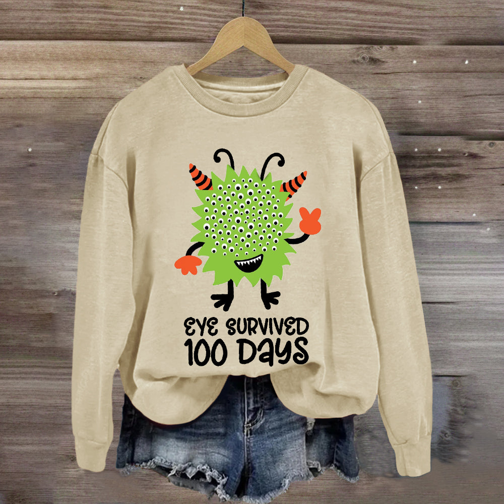 Eye Survived 100 Days Sweatshirt
