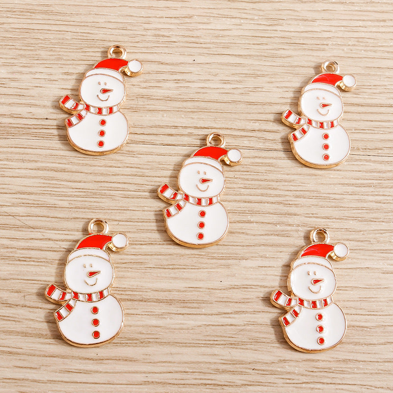 Christmas Ornament Pendant Snowman Santa Hat