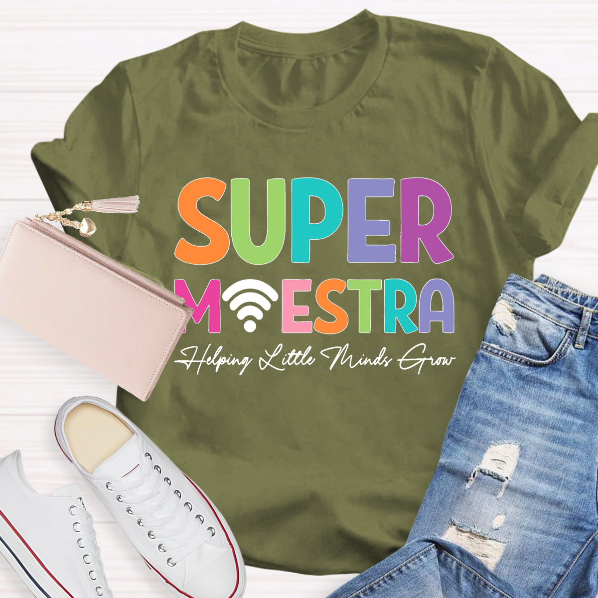 Super Maester Help Little Minds Grow Teacher T-Shirt