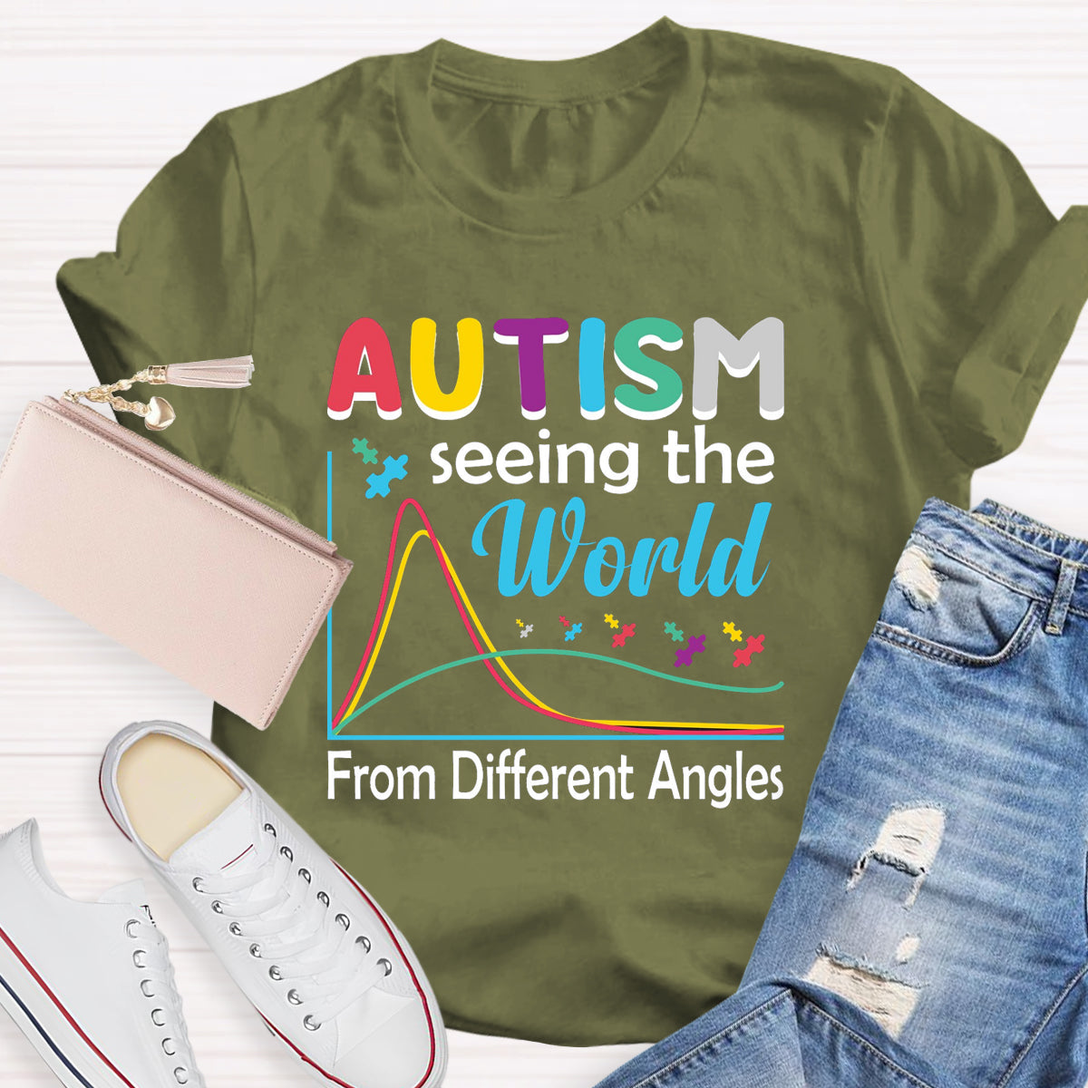 Autism Seeing The World From Different Angles T-Shirt