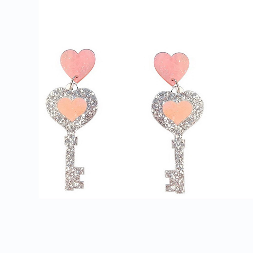 Love Letter Envelope Cupid Boots Heart-Shaped Earrings