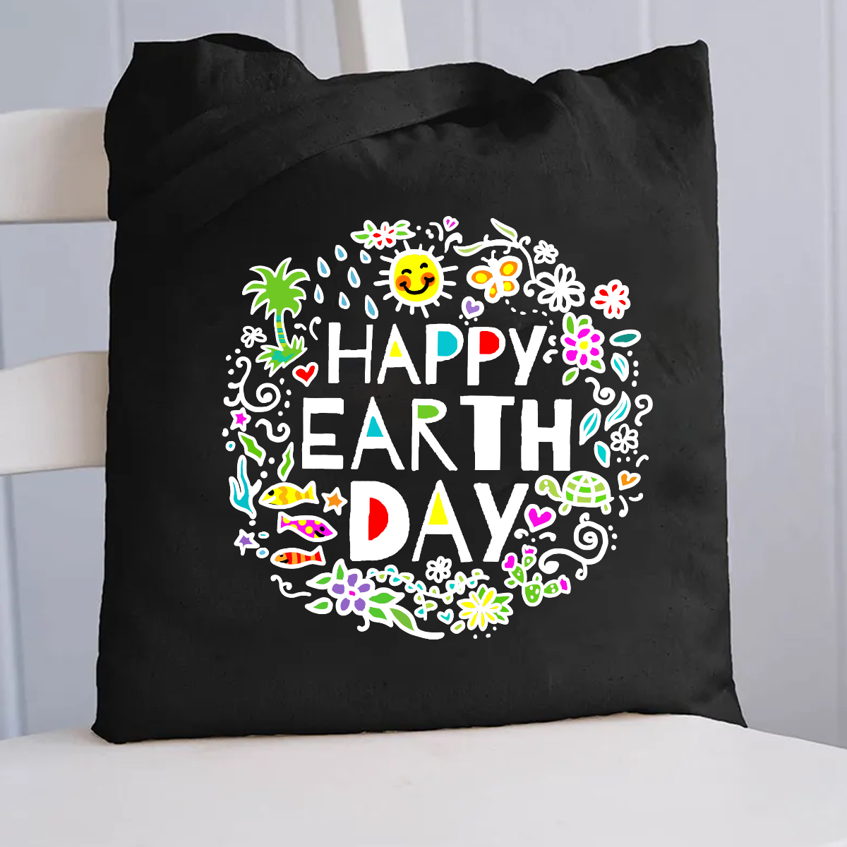 Happy Earth Day Canvas Tote Bag