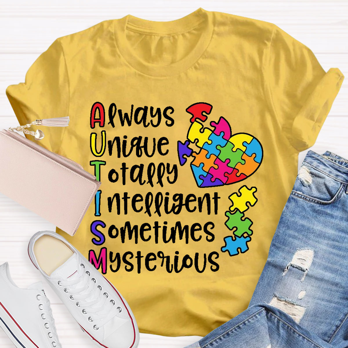 Autism Always Unique Totally Interesting Sometimes Mysterious T-Shirt