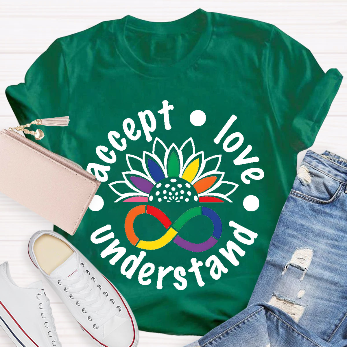 Accept Love Understand Teacher T-Shirt