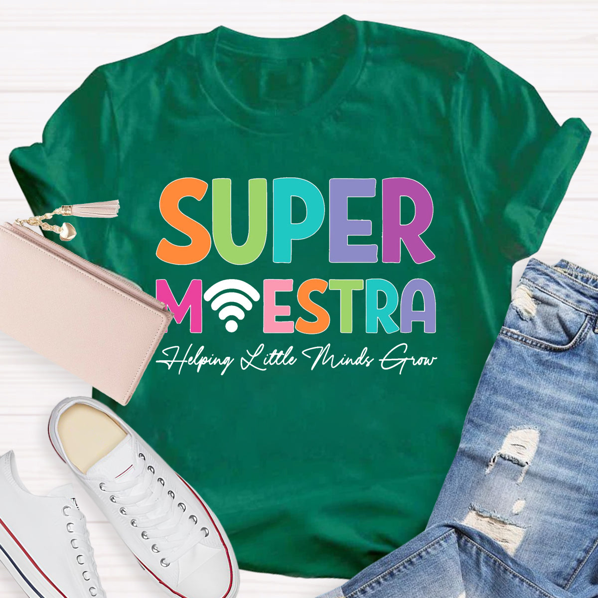 Super Maester Help Little Minds Grow Teacher T-Shirt