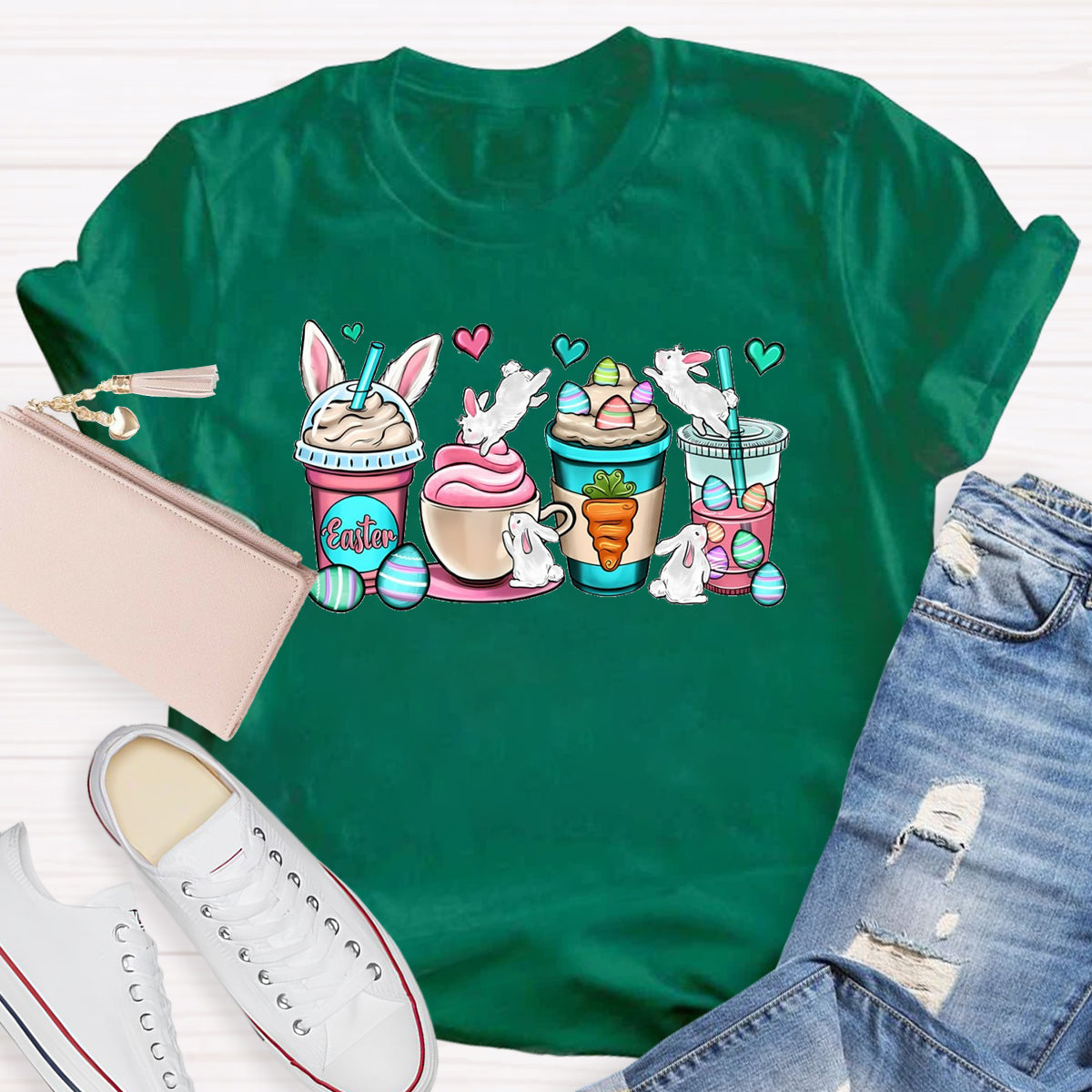 Easter Coffee Cups T-Shirt