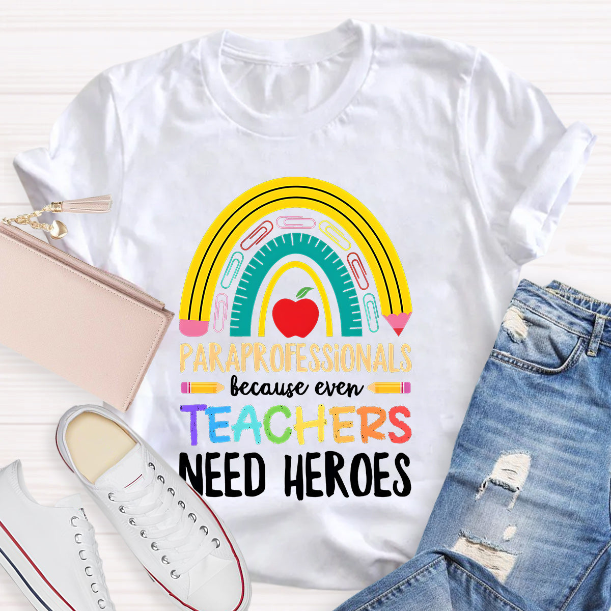 Teacher Needs Heroes Teacher T-Shirt