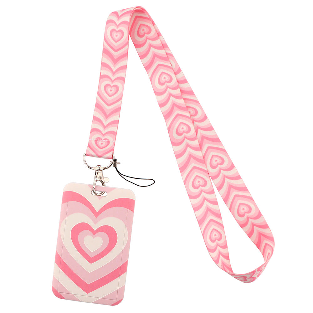 Heart-Shaped Phone Lanyard/Card Holder