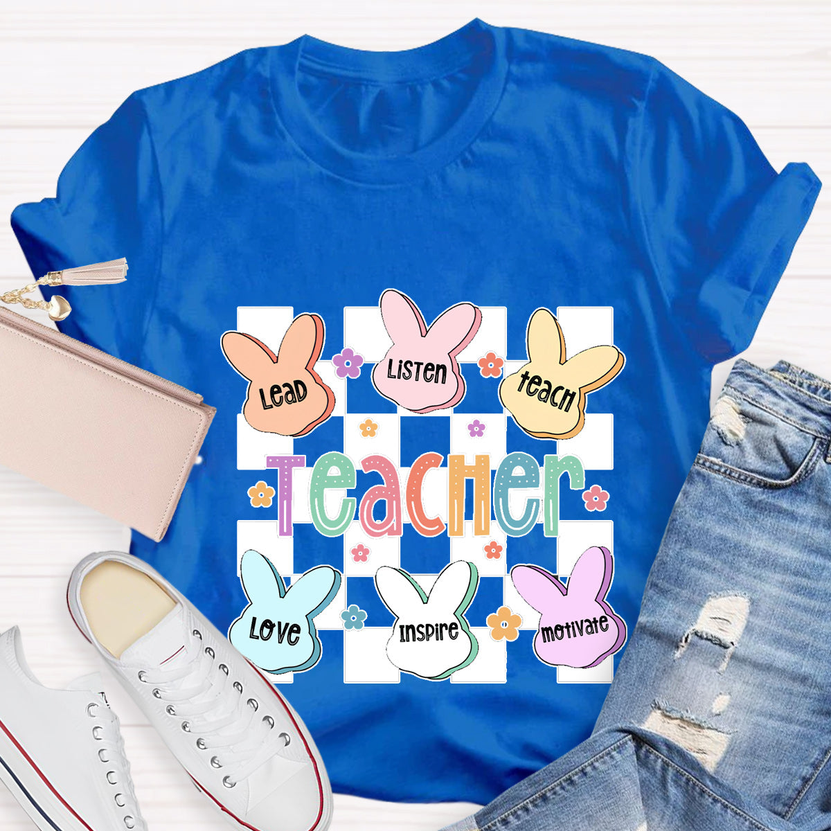 Teacher Of The Sweetest Bunnies Teacher T-Shirt