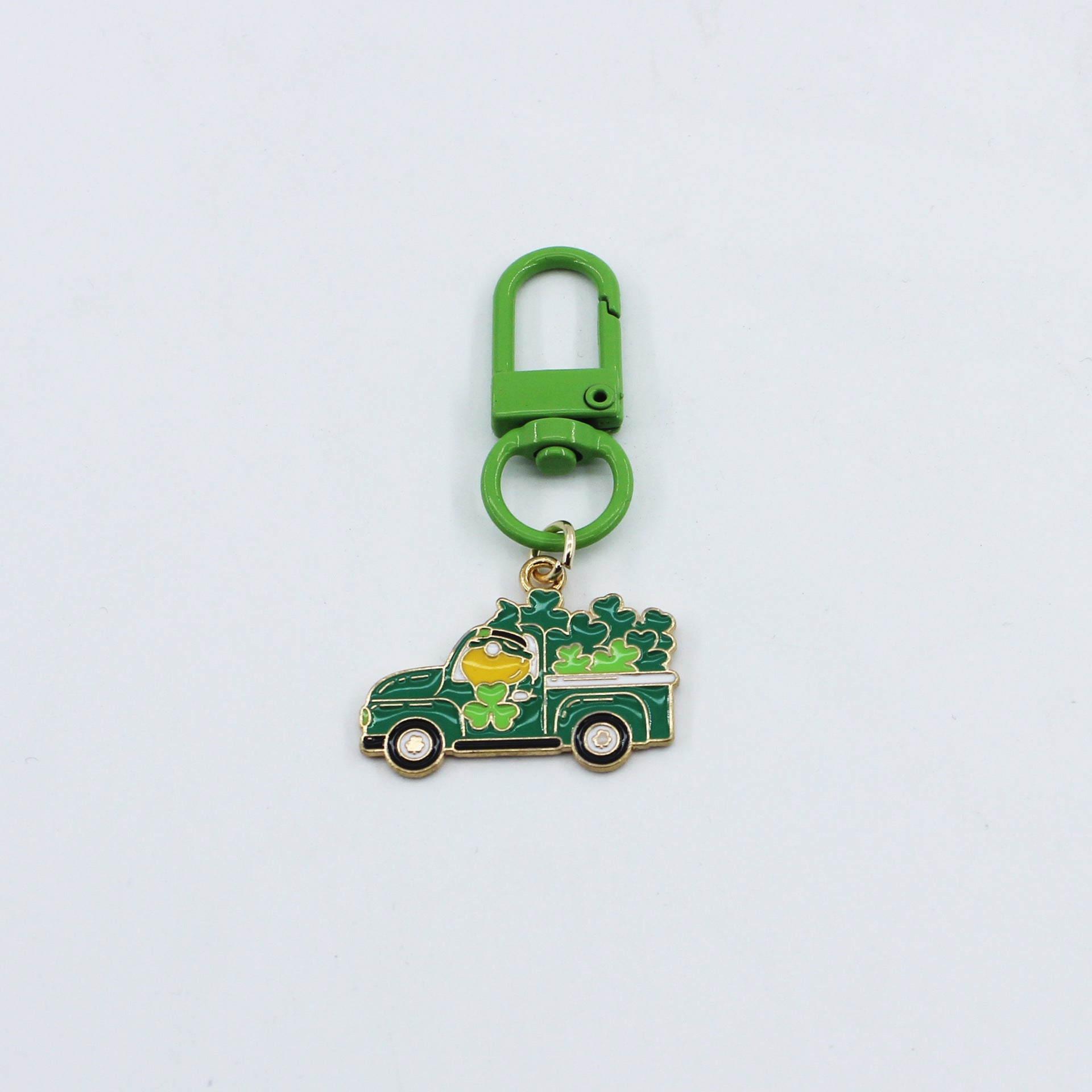 Irish Day Green Shamrock Pendant