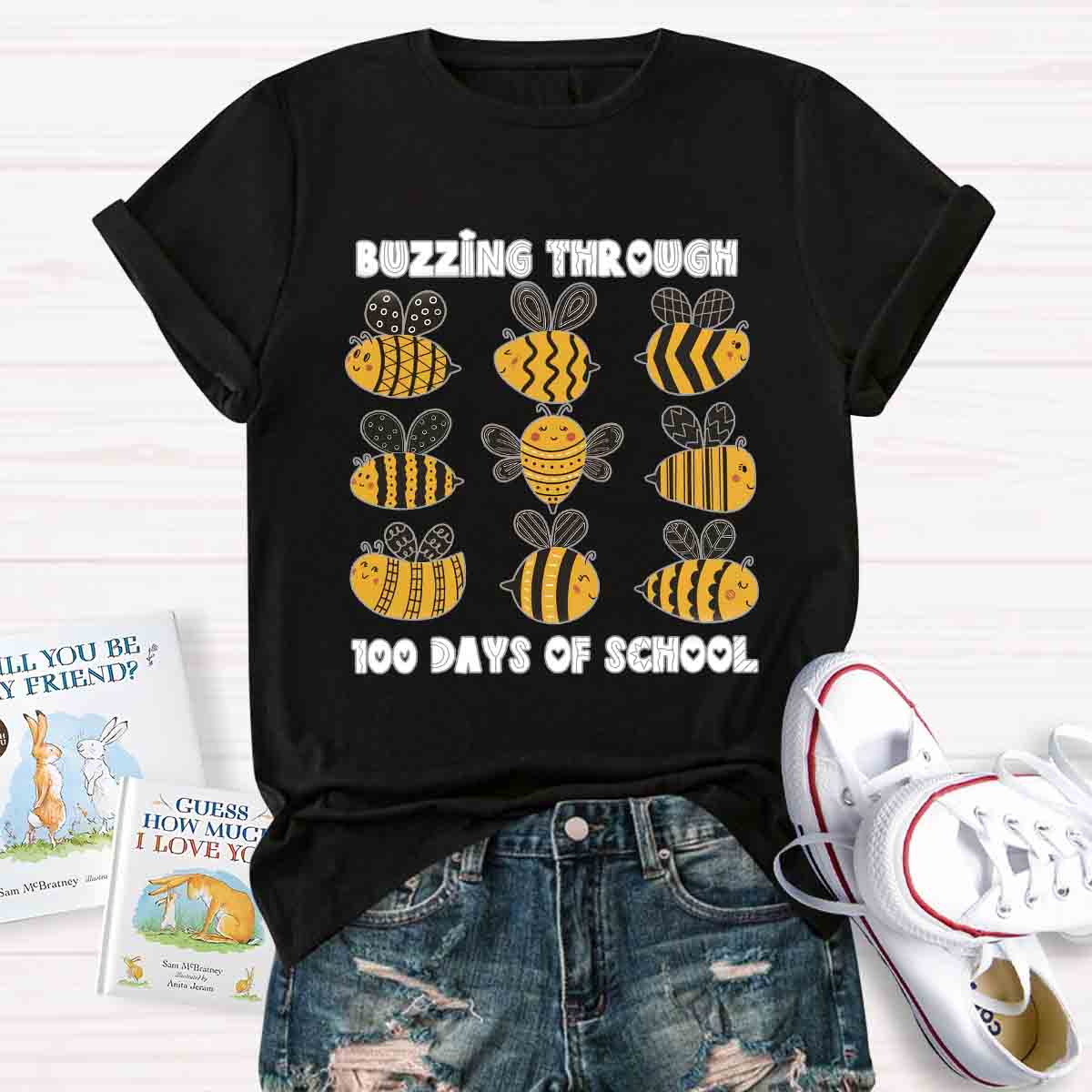 Buzzing Through 100 Days Of School T-Shirt