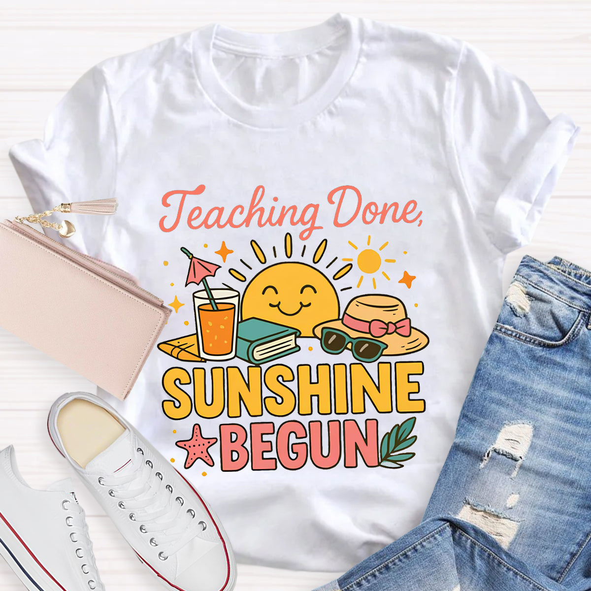 Teaching Done Sunshine Begun T-Shirt