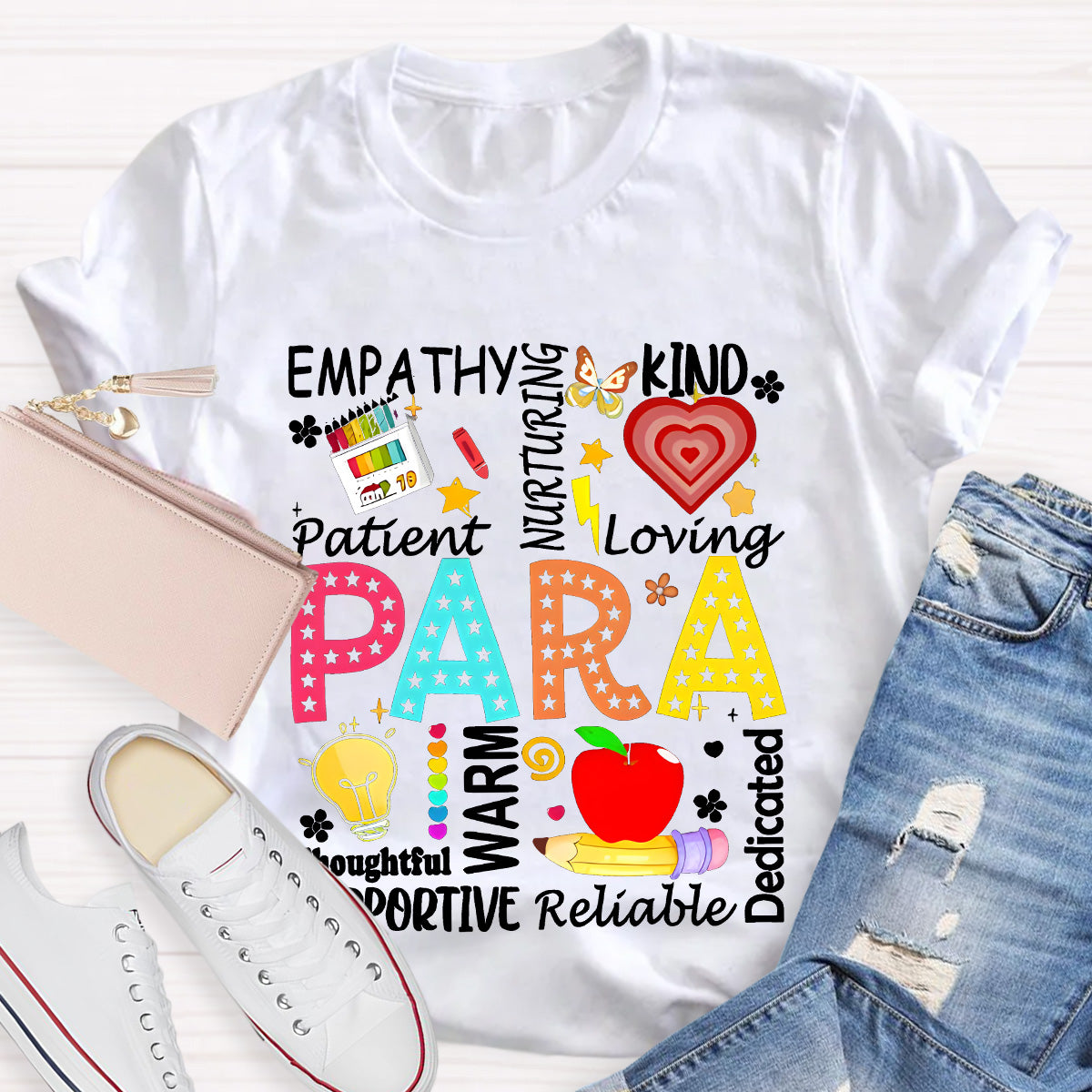 Para Warm Empathy Kind Loving Teacher T-Shirt
