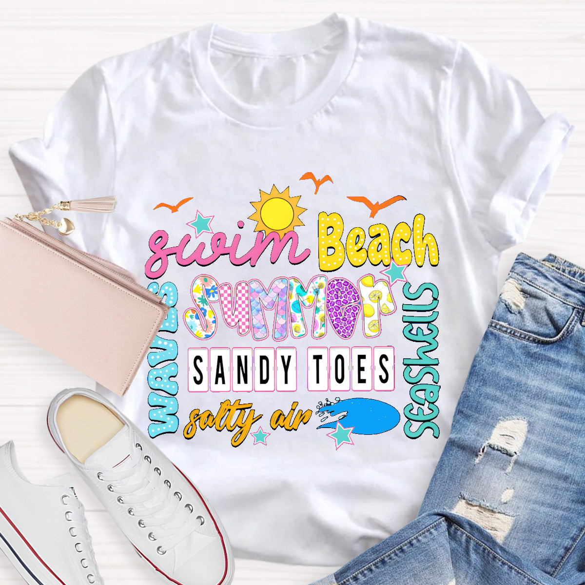 Swim Beach Summer Break T-Shirt