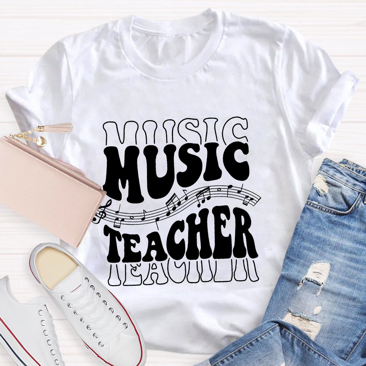 Musical Note Music Teacher T-Shirt