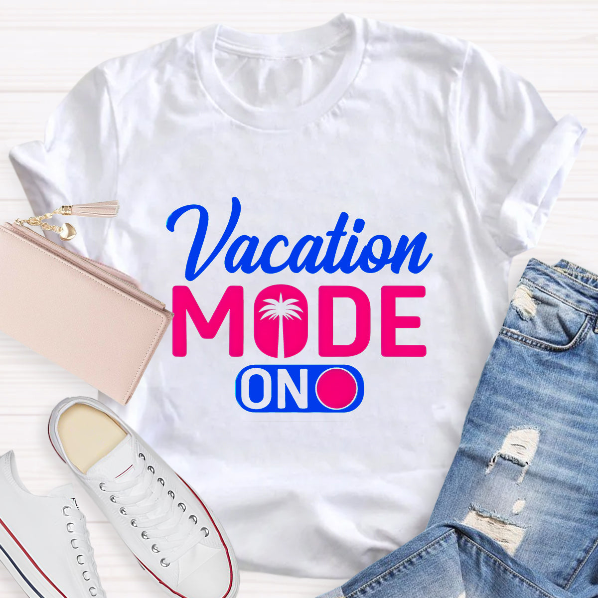 Vacation Mode On Teacher T-Shirt