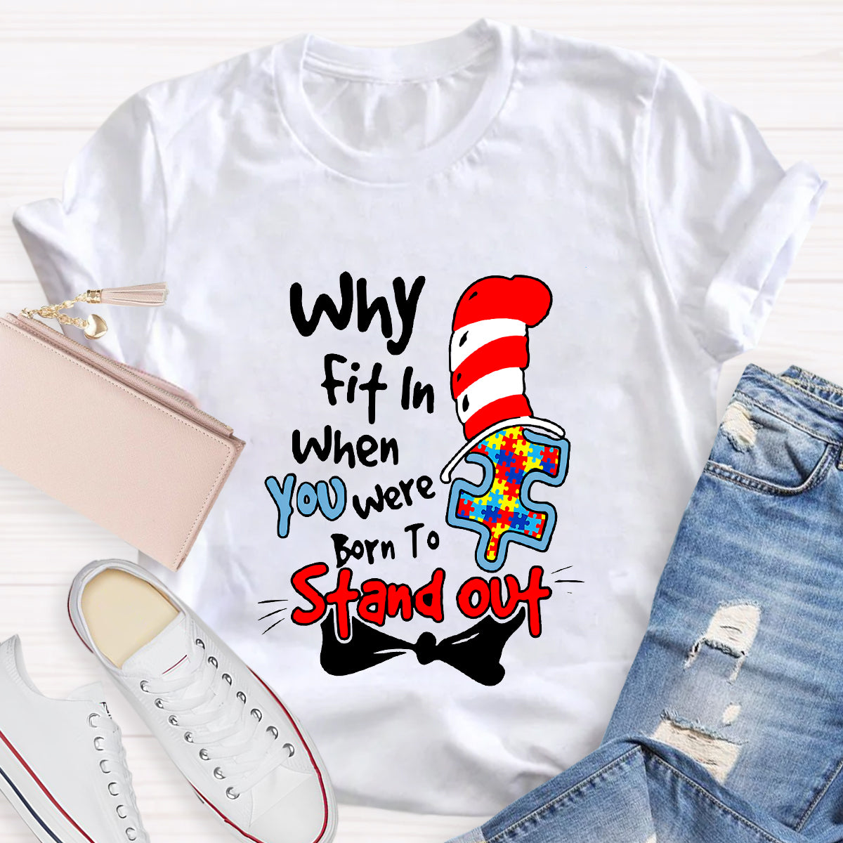 Why Fit In When You Were Born To Stand Out Children's Books T-Shirt
