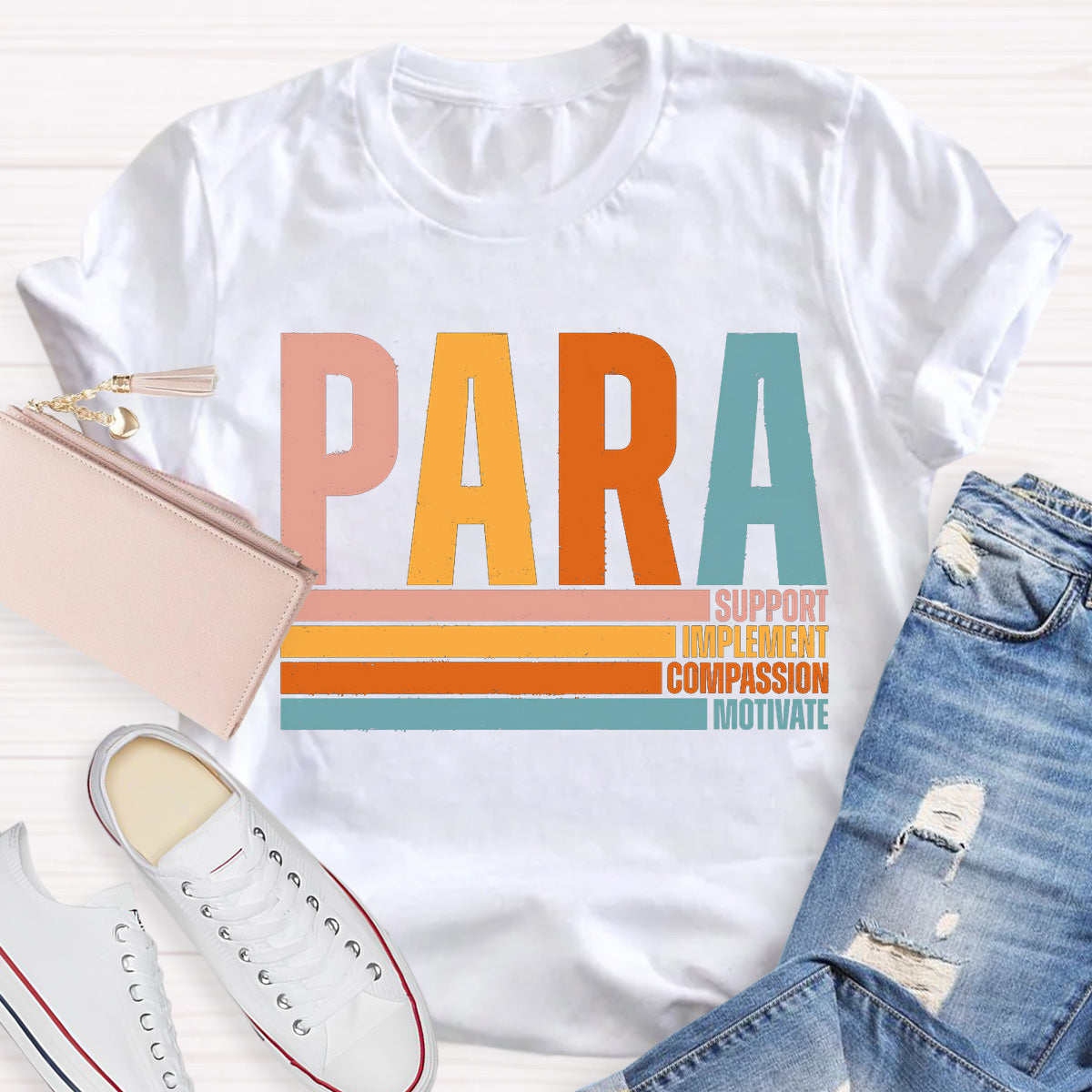 Support And Motivate Teacher T-Shirt