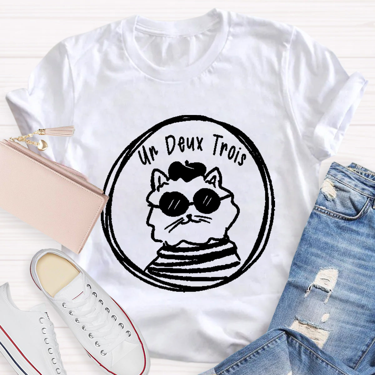 Un Deux Trois French Teacher T-Shirt