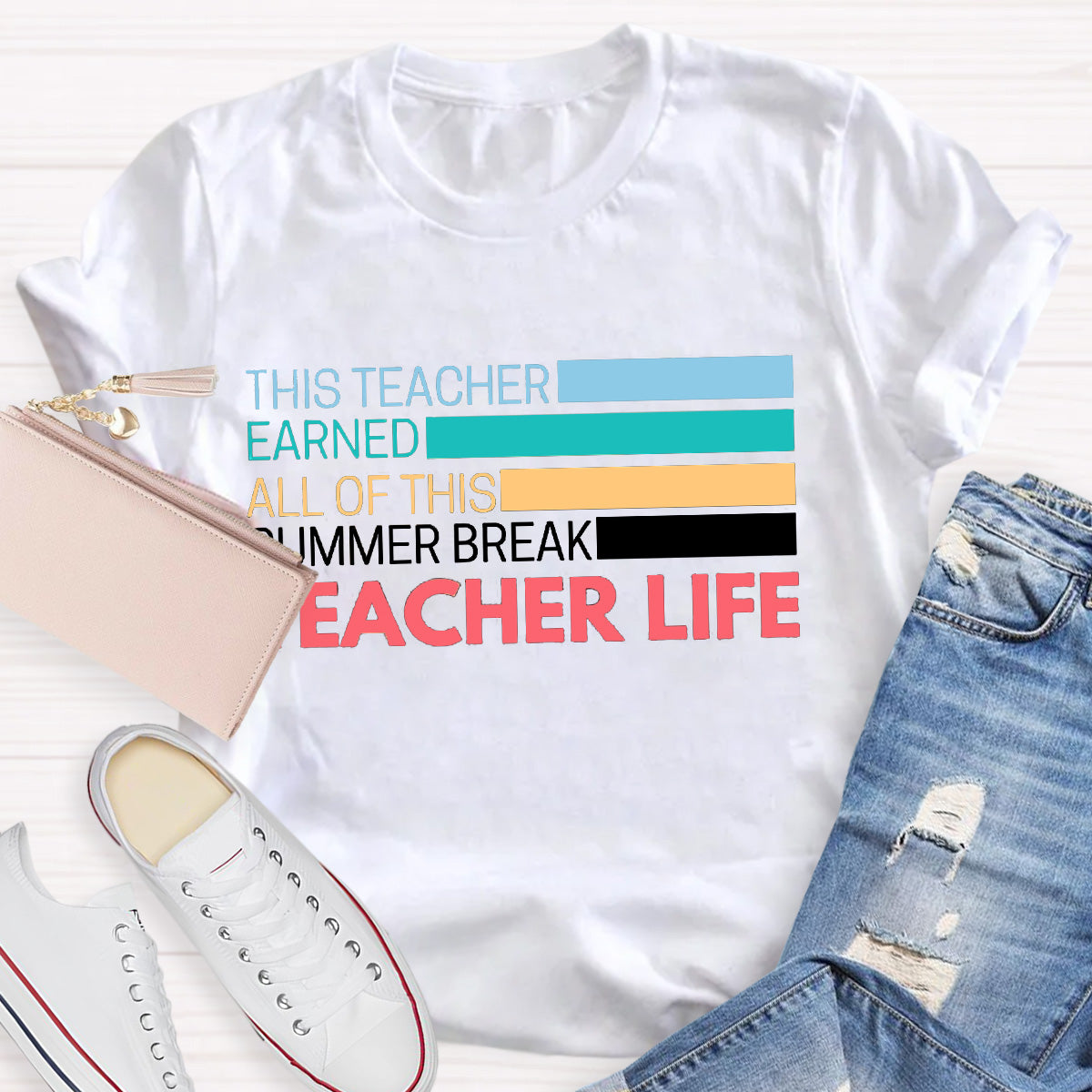 Teacher Life Summer Break Teacher T-Shirt