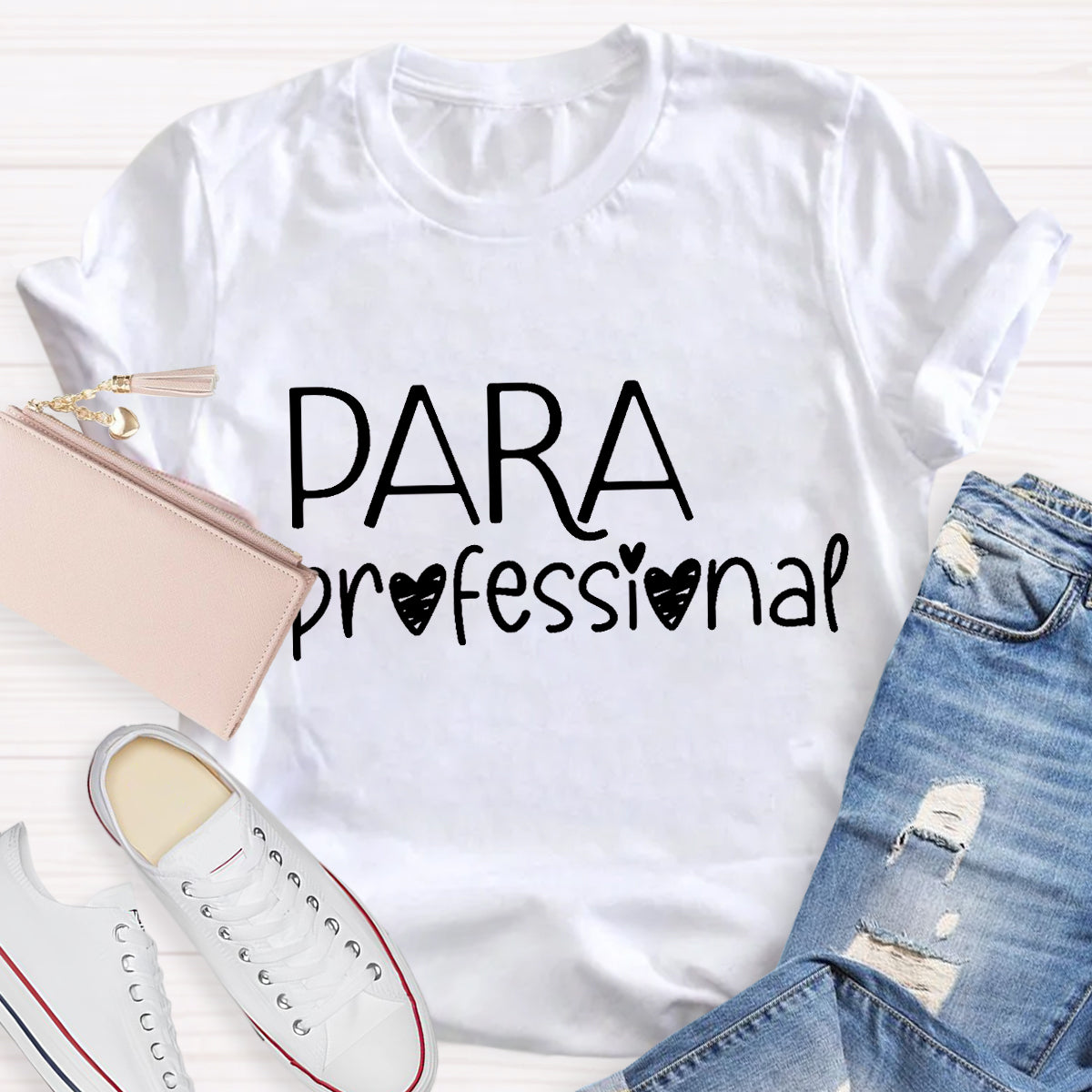 Para Professional Heart Teacher T-Shirt