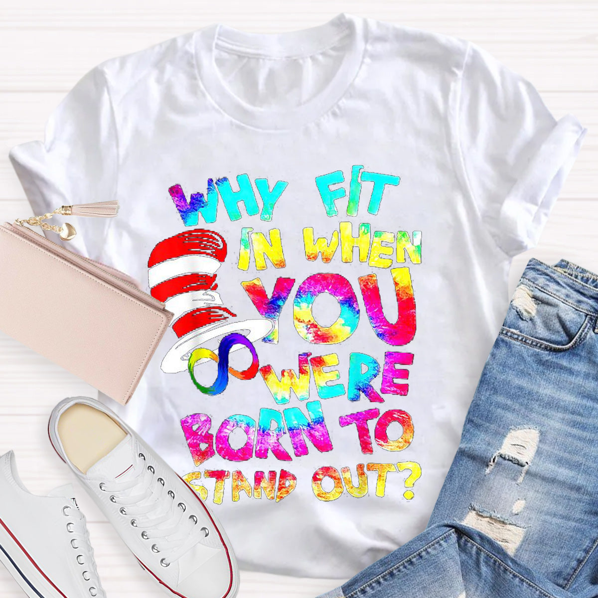 Born To Stand Out Teacher T-Shirt