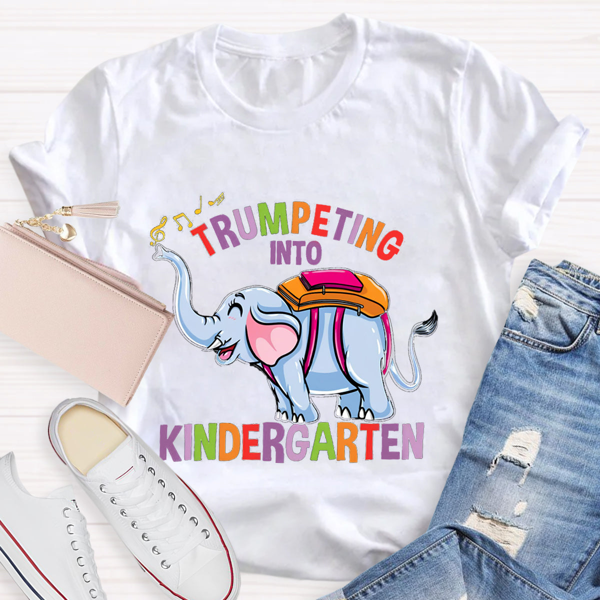 Trumpeting Into Kindergarten Teacher Shirt