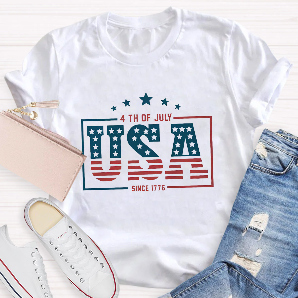 4th Of July Since 1776 Teacher T-Shirt